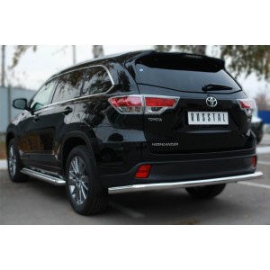 Руссталь THRZ-001925 защита заднего бампера d63 (секции) на Toyota Highlander 2014