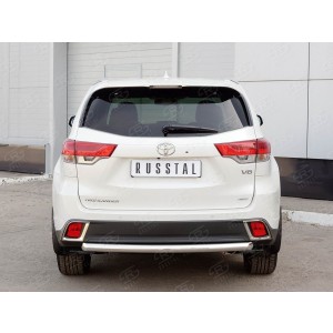 Руссталь THRZ-002624 защита заднего бампера d63 дуга на Toyota Highlander 2017