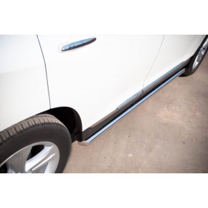 Руссталь THT-0007371 пороги труба d 63 (со скошенными торцами) на Toyota Highlander 2010-2013