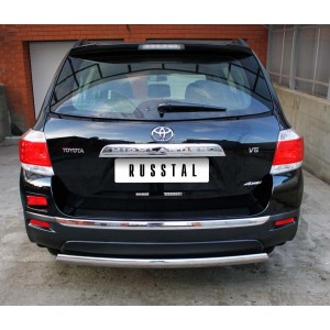 Руссталь THZ-000732 защита заднего бампера d75х42 на Toyota Highlander 2010-2013