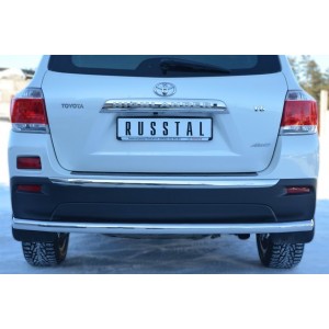 Руссталь THZ-001255 защита заднего бампера d63 (секции) на Toyota Highlander 2010-2013
