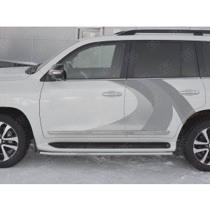 Руссталь TLCT-002906 защита порогов d42 на Toyota LC 200 2017 Excalibur