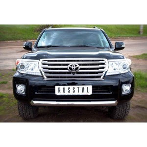 Руссталь TLCZ-000510 защита переднего бампера D76 на Toyota Land Cruiser 200 2012-