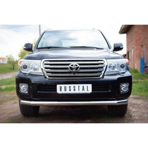 Руссталь TLCZ-000511 защита переднего бампера 76L на Toyota Land Cruiser 200 2012-