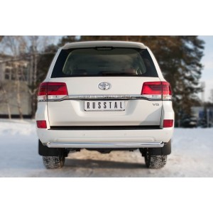 Руссталь TLCZ-002166 защита заднего бампера d76 (дуга) на Toyota Land Cruiser 200 2015-