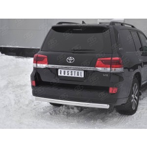 Руссталь TLCZ-003122 защита заднего бампера d75х42 дуга на Toyota Land Cruiser 200 2018 Executive Lounge