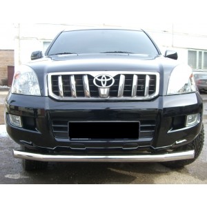 Руссталь TPZ-000153 защита переднего бампера d 76 на Toyota Land Cruiser Prado 120 2002-2009