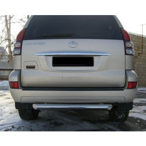 Руссталь TPZ-000155 защита заднего бампера d76 на Toyota Land Cruiser Prado 120 2002-2009