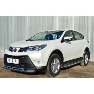 Руссталь TR4L-001285 пороги труба d42 с листом на Toyota RAV 4 2013-