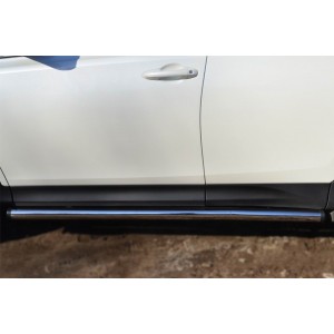 Руссталь TR4T-0012832 пороги труба d63 (с заглушками на торцах) на Toyota RAV 4 2013-
