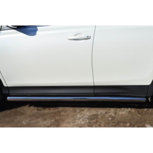 Руссталь TR4T-0012833 пороги труба d63 (со скругленными торцами) на Toyota RAV 4 2013-