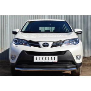 Руссталь TR4Z-001282 защита переднего бампера d63 (секции) на Toyota RAV 4 2013-