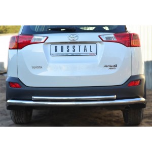 Руссталь TR4Z-001287 защита заднего бампера d63 (секции) d42 (дуга) на Toyota RAV 4 2013-