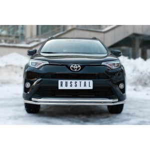 Руссталь TR4Z-002190 защита переднего бампера d42 (секции) d42 (секции) на Toyota RAV4 2015