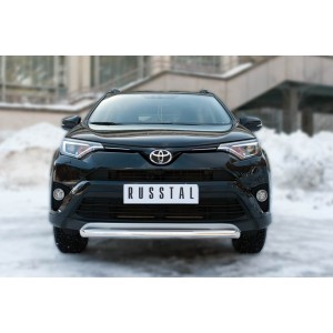 Руссталь TR4Z-002191 защита переднего бампера d63 (дуга) на Toyota RAV4 2015