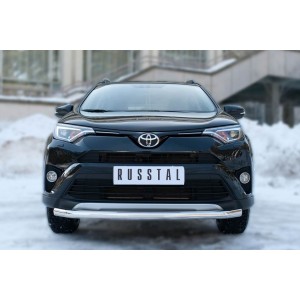 Руссталь TR4Z-002192 защита переднего бампера d63 (секции) на Toyota RAV4 2015