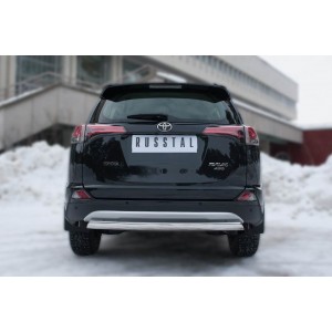 Руссталь TR4Z-002202 защита заднего бампера d75х42 (дуга) на Toyota RAV4 2015