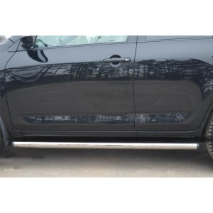 Руссталь TRT-1001452 пороги труба d 63 (с заглушками на торцах) на Toyota RAV 4 2010-2012