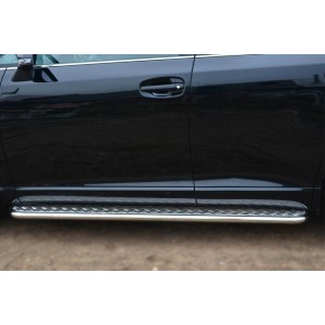 Руссталь TVL-001480 пороги труба d42 с листом на Toyota Venza 2013-