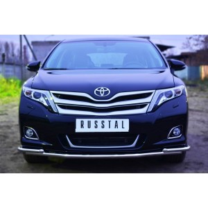 Руссталь TVZ-001476 защита переднего бампера d42 (секции) d42 (уголки) на Toyota Venza 2013-