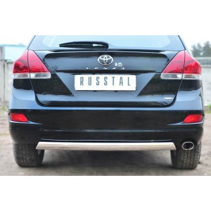 Руссталь TVZ-001483 защита заднего бампера 75х42 (дуга) на Toyota Venza 2013-