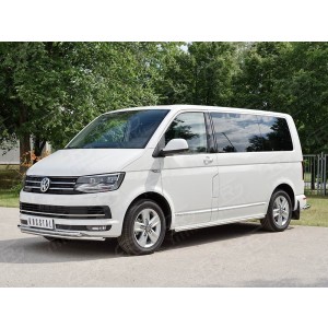 Руссталь VCTZ-002310 защита переднего бампера d42 секция на Volkswagen Multivan Caravella Transporter Т6 2016 (короткая база)
