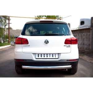 Руссталь VGZ-000498 защита заднего бампера d76 (дуга) на Volkswagen Tiguan Track & Field (Track & Style) 2011-