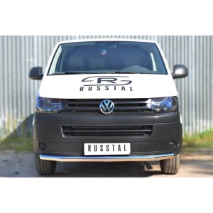 Руссталь VTKZ-001395 защита переднего бампера d63 (секции) на Volkswagen Multivan 2010-