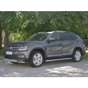 Руссталь VTMZ-002986 защита переднего бампера d42 секции-d42 дуга на Volkswagen Teramont 2017-