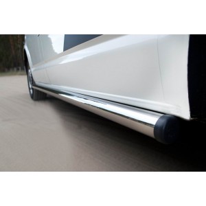 Руссталь VTRZ-0006042 пороги труба d63 (с заглушками на торцах) (правый) на Volkswagen Transporter kasten 2003-2009