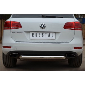 Руссталь VTZ-001074 защита заднего бампера d76 (дуга) на Volkswagen Touareg 2010-2013