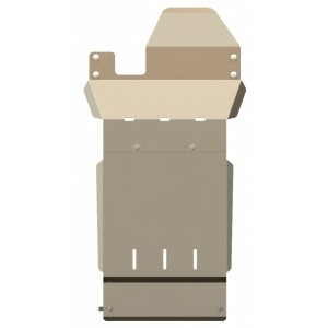 Защита КПП и РК алюминий 5 мм Шериф 04.0841 Land Rover Defender 90/110 2004–2011–