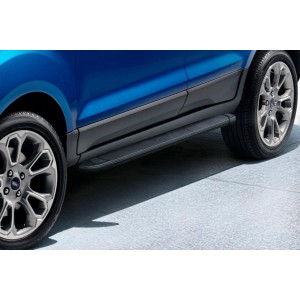 Slitkoff AL-FES1701 пороги алюминиевые "Optima Black" 1600 черные Ford EcoSport (2017)