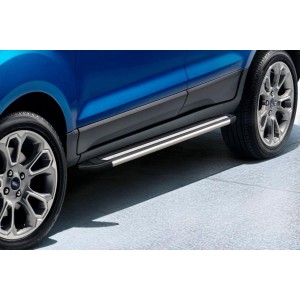 Slitkoff AL-FES1703 пороги алюминиевые "Luxe Black" 1600 черные Ford EcoSport (2017)