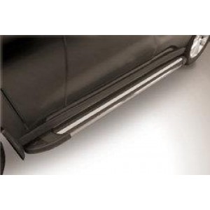 Slitkoff AL-Hav2003 пороги алюминиевые "Luxe Black" 1700 черные Haval H2