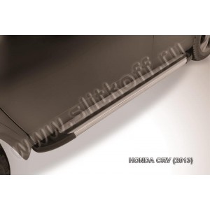 Slitkoff AL-HCRV13004 пороги алюминиевые "Luxe Silver" серебристые Honda CR-V (2012)