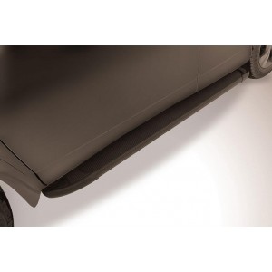 Slitkoff AL-HCRV17001 пороги алюминиевые "Optima Black" 1700 черные Honda CR-V (2017)