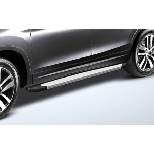 Slitkoff AL-HPL002 пороги алюминиевые "Optima Silver" 1800 серебристые Honda Pilot 2016