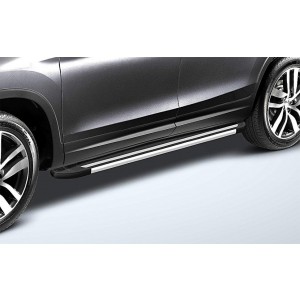 Slitkoff AL-HPL003 пороги алюминиевые "Luxe Black" 1800 черные Honda Pilot 2016