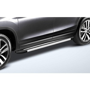 Slitkoff AL-HPL004 пороги алюминиевые "Luxe Silver" 1800 серебристые Honda Pilot 2016