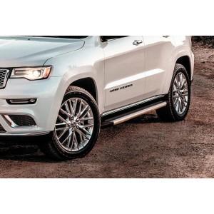 Slitkoff AL-JGCH13004 пороги алюминиевые "Luxe Silver" 1550 серебристые Jeep Grand Cherokee (2013)
