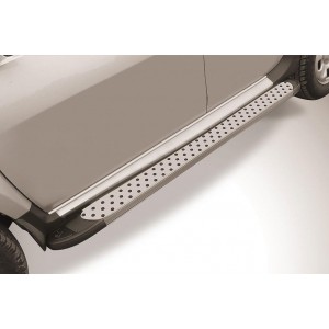 Slitkoff AL-RD15005 пороги алюминиевые "Standart Silver" 1800 серебристые Renault Duster (2015)