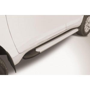 Slitkoff AL-TOP17002 пороги алюминиевые "Optima Silver" 1600 серебристые Toyota Land Cruiser Prado J150 (2017)