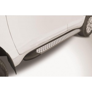 Slitkoff AL-TOP17005 пороги алюминиевые "Standart Silver" 1600 серебристые Toyota Land Cruiser Prado J150 (2017)