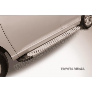 Slitkoff AL-TVEN005 пороги алюминиевые "Standart Silver" 1800 серебристые Toyota Venza