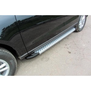 Slitkoff AL-ZOT-005 пороги алюминиевые "Standart Silver" 1800 серебристые Zotye T600