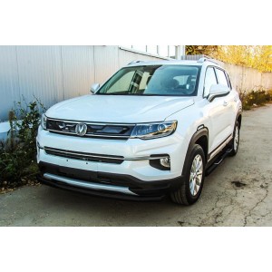 Slitkoff CHANCS35P-001B защита переднего бампера d57 черная Changan CS35 Plus (2019)
