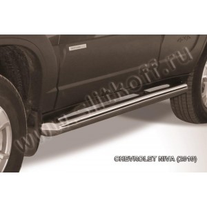 Slitkoff CHN10-007 защита порогов d76 труба Chevrolet Niva (2010)