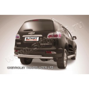 Slitkoff CHTB12-012 защита заднего бампера d57+ d42 двойная Chevrolet Trailblazer (2012)