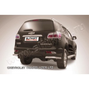 Slitkoff CHTB12-017 защита заднего бампера уголки d57 Chevrolet Trailblazer (2012)